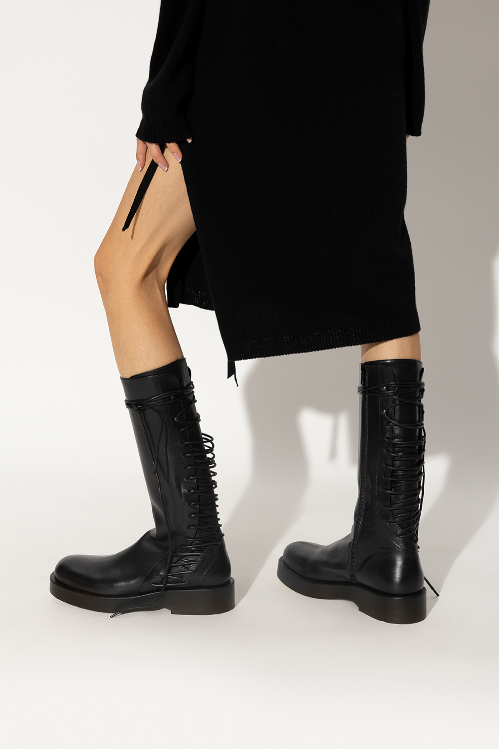 sneakers under her skirt - 'Louise' boots Ann Demeulemeester